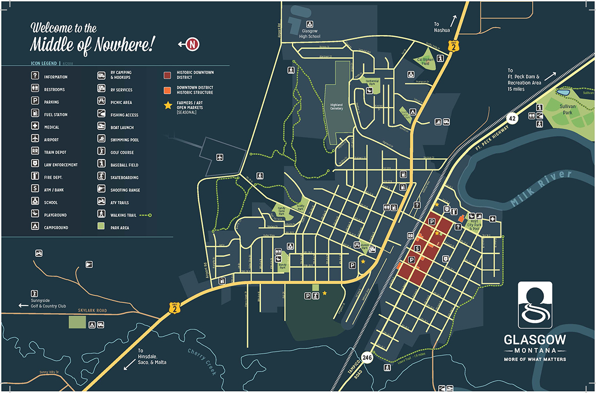 Glasgow Town Map