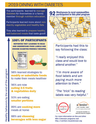 Dining with diabetes Impact Report Image