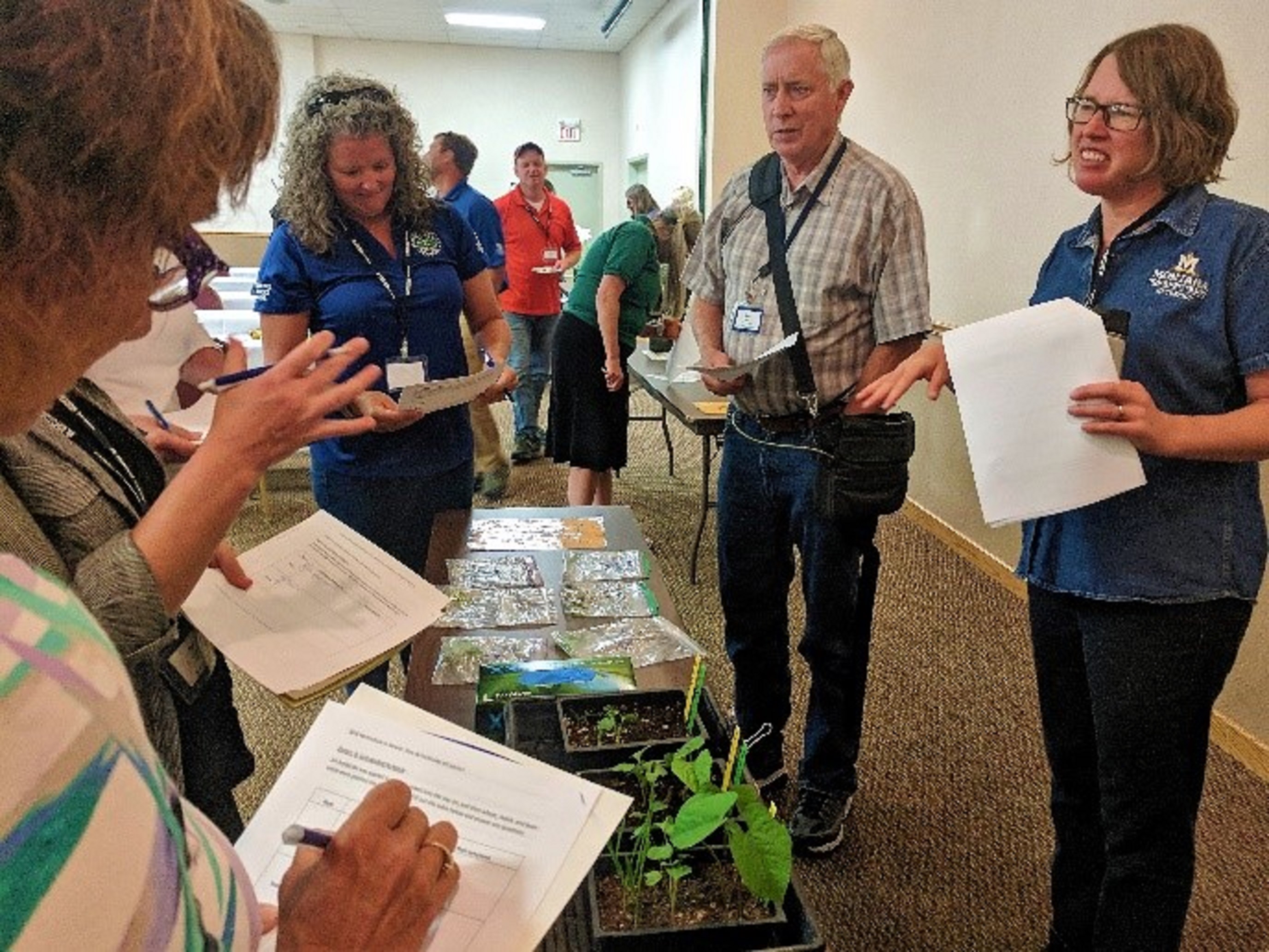 When not working in the Schutter Diagnostic Lab, diagnosticians help with workshops like the one shown here that was held in Missoula (photo credit Sarah Eilers)