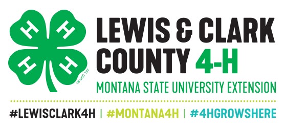 Lewis & Clark County 4-H logo with hashtags