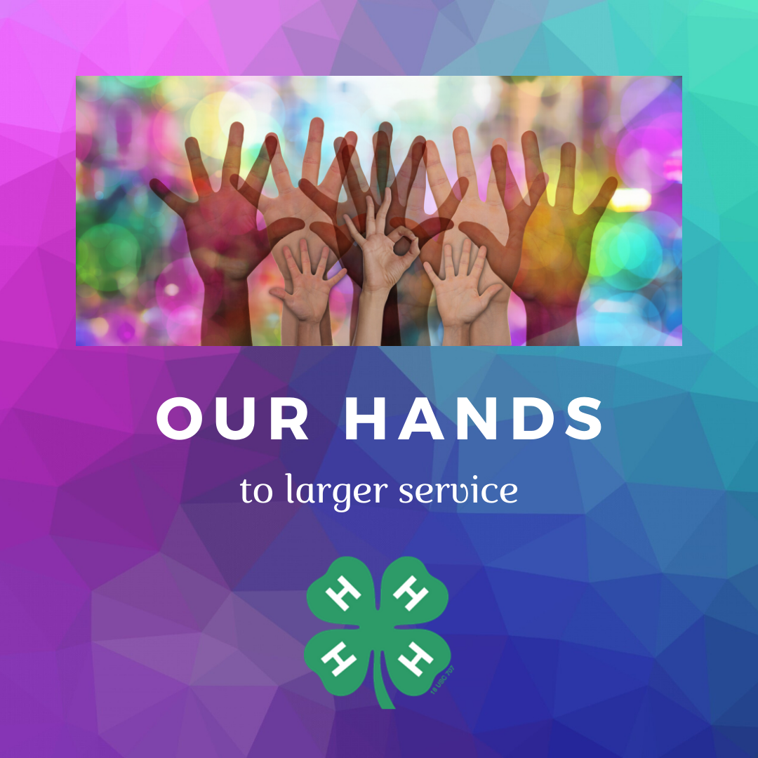Our hands to larger service