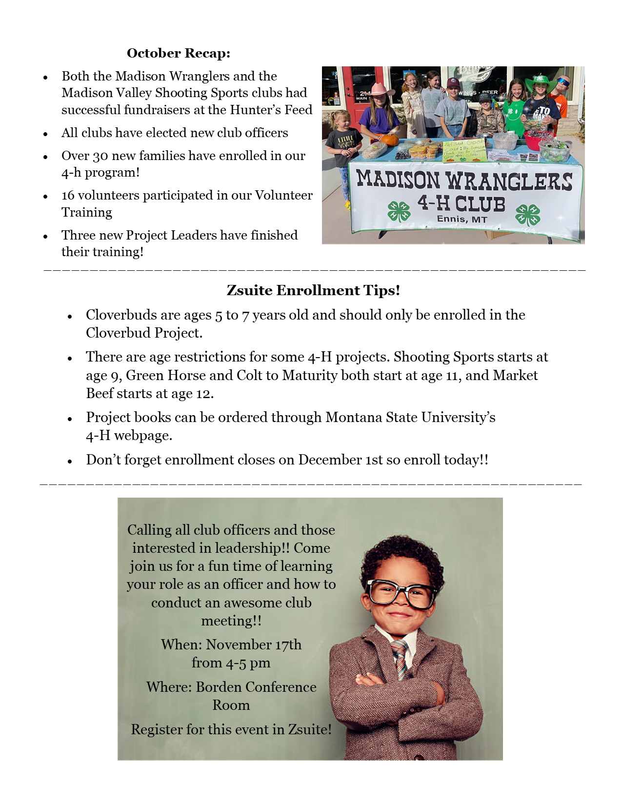 November 2023 Newsletter Page 2