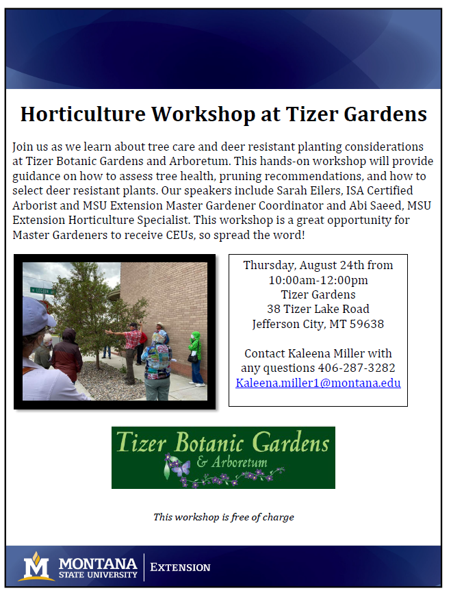 tizer garden horticulture flyer