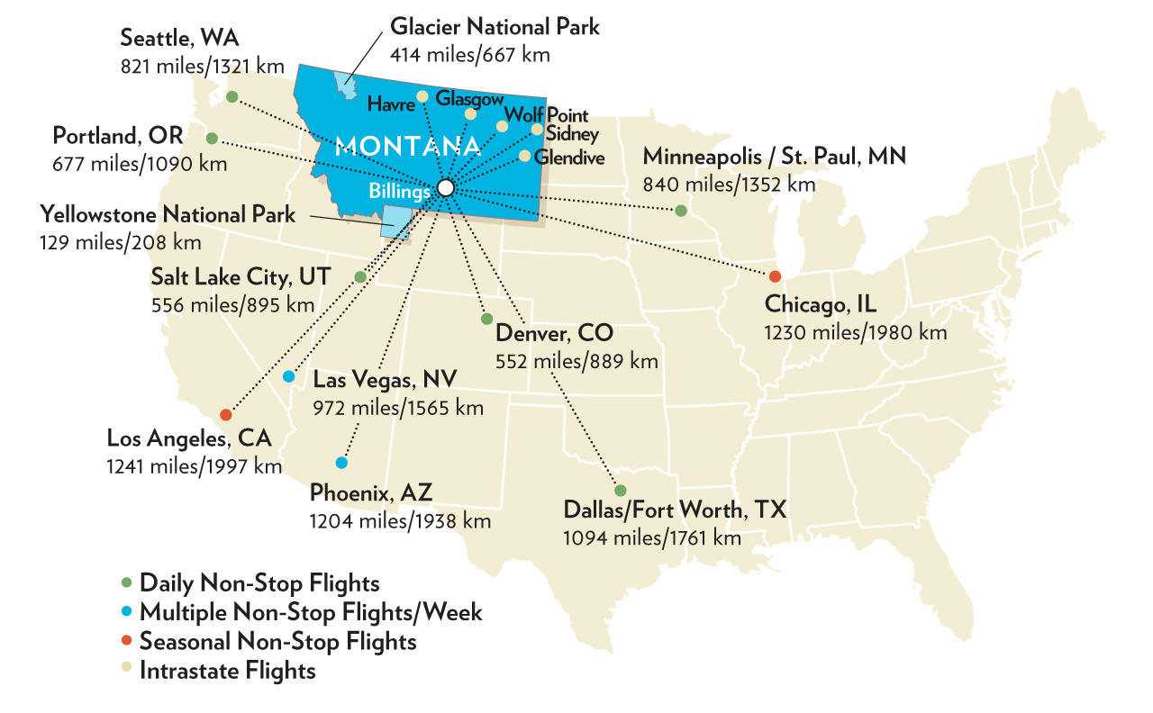 air service to billings map
