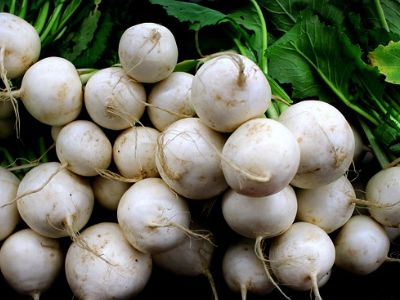 turnips in a pile