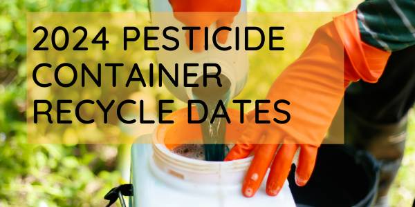 Pesticide container pickup across the state.