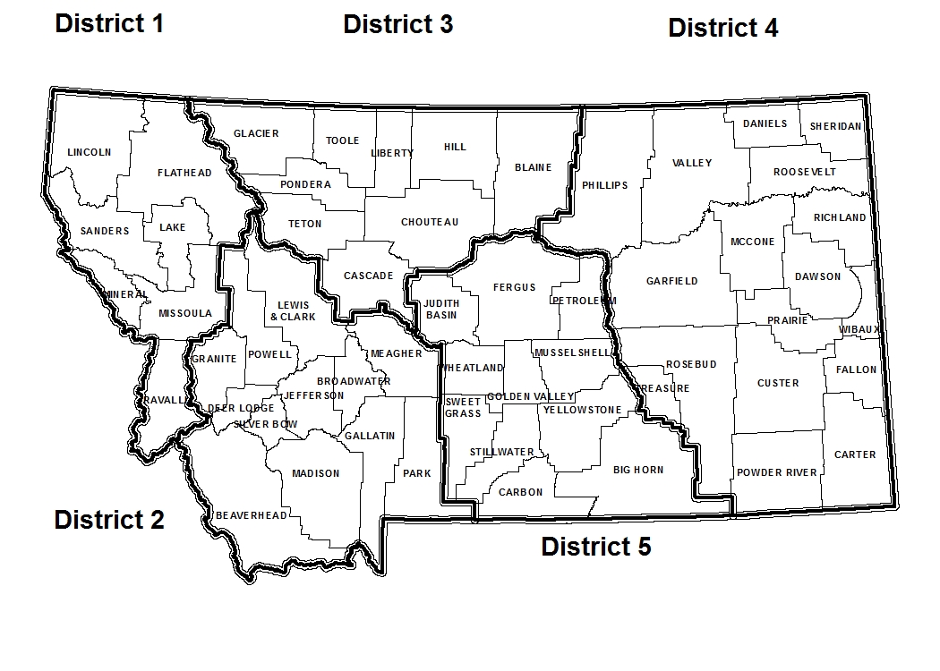 Montana Private Applicator Regions