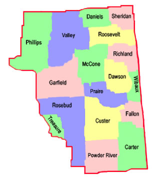Map highlighting counties in P A T district 5 (listed below)