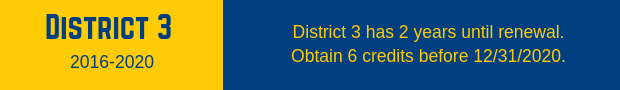 Private applicator District 3 recertification dates