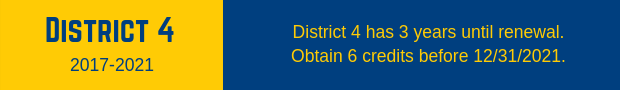 Private applicator District 4 recertification dates