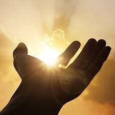 hand with sun