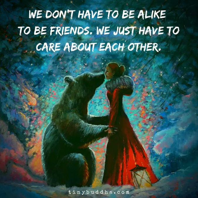 We don't have to be alike quote