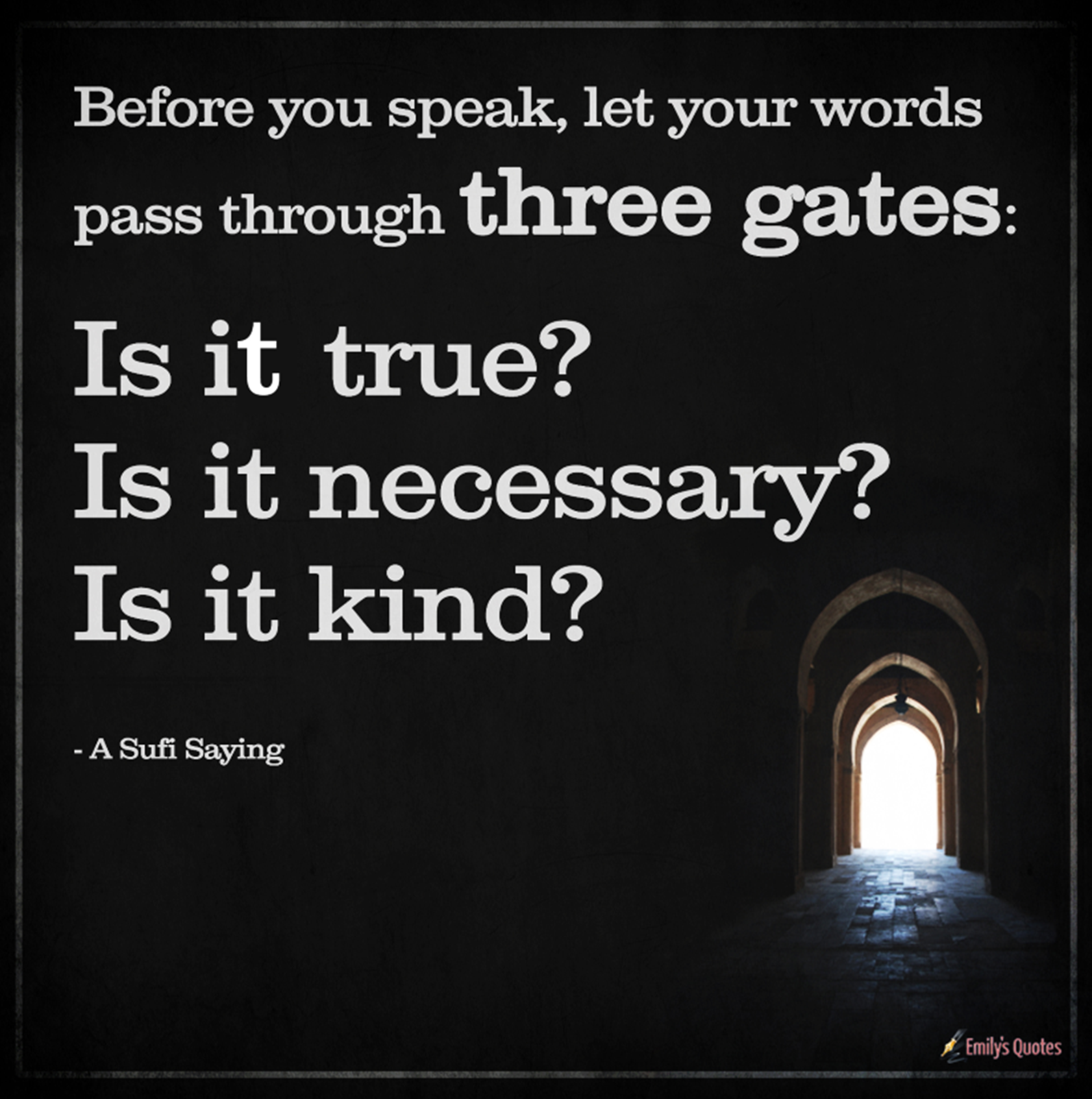 Three gates poem