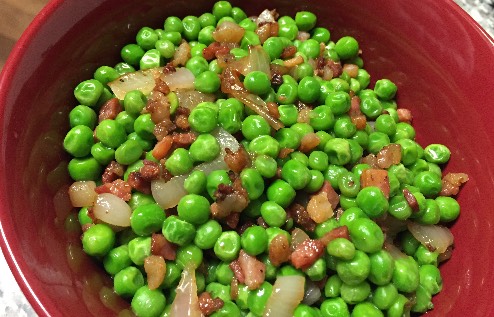 Peas with Pancetta