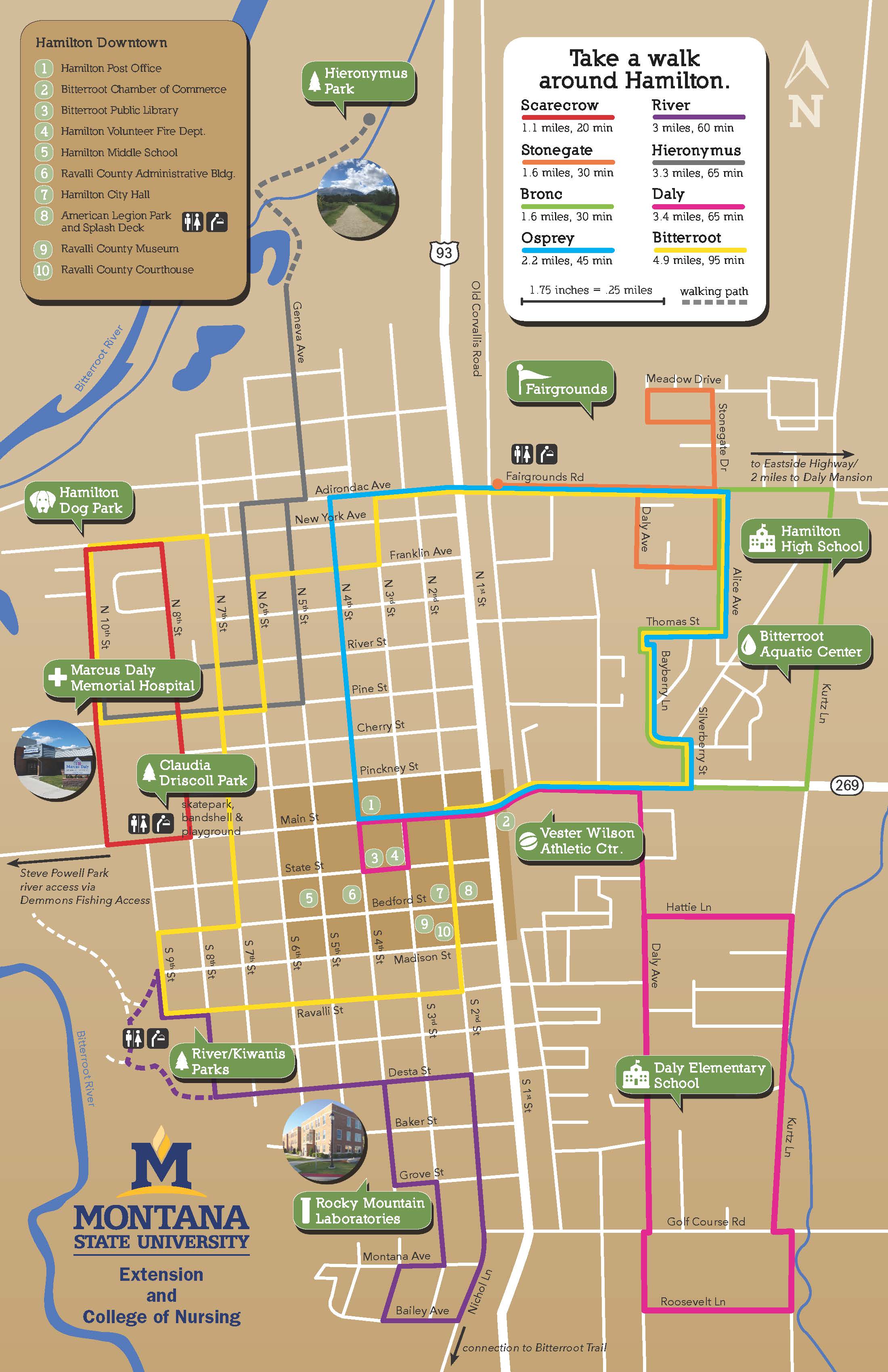 Hamilton Walking Map
