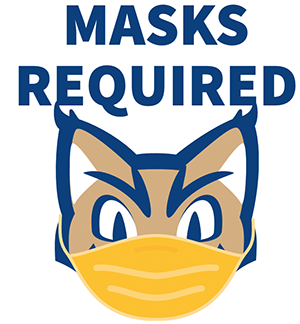 Mask on a bobcat