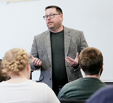 Teacher in a classroom