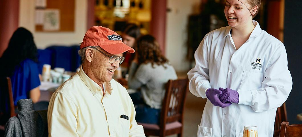 David Oien from Timeless Seeds, participates in our lentil cracker sensory study