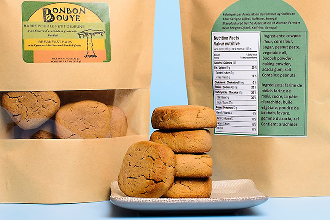 BonBon Bouye nutrition bars and packaging