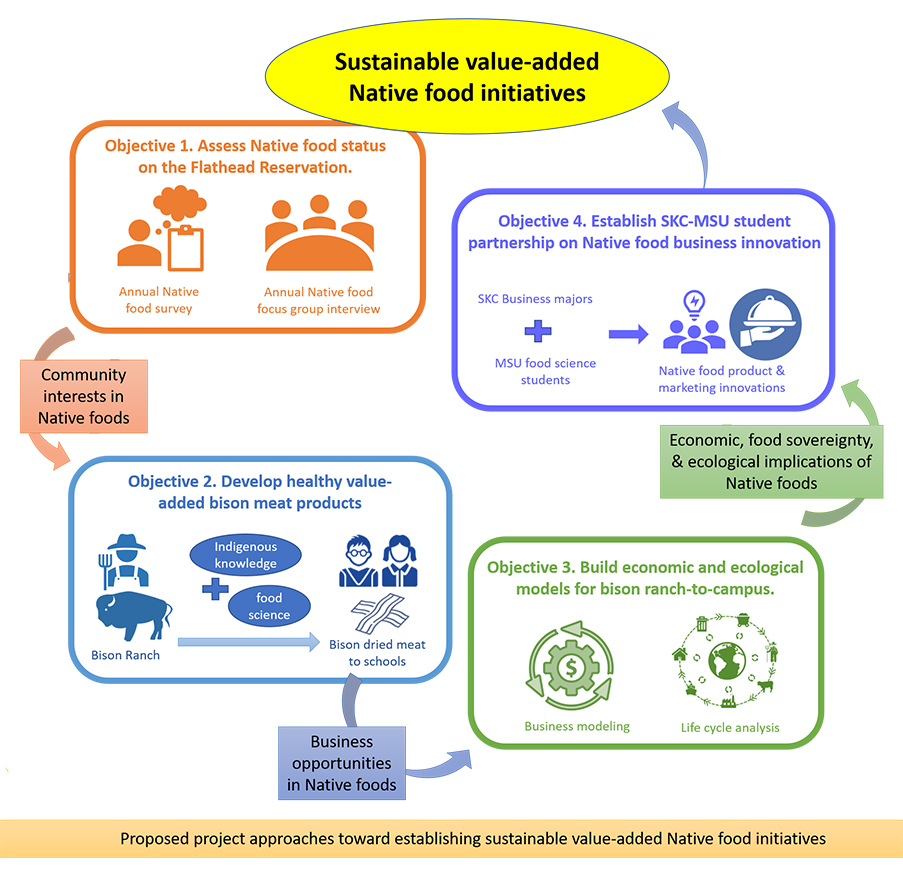 sustainable value-added Native food initiatives infographic