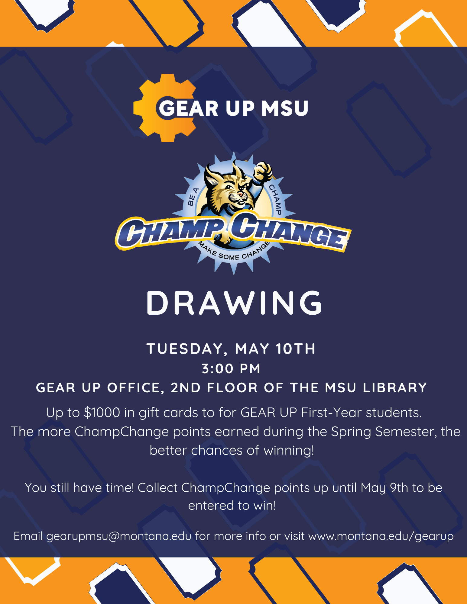 GEAR UP ChampChange Drawing Poster