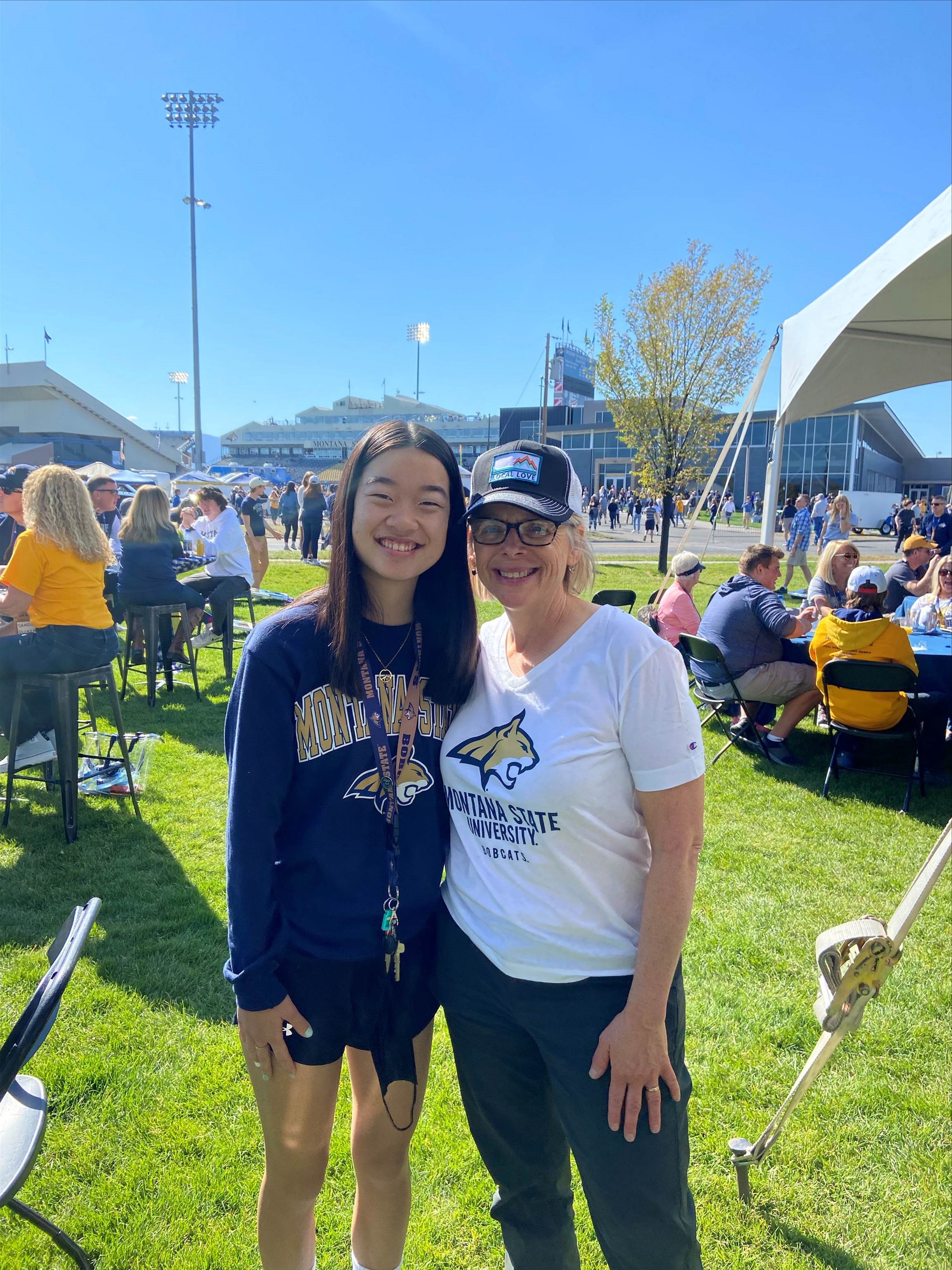 Sally Weber and her mom during 2021 Parent Family Weekend