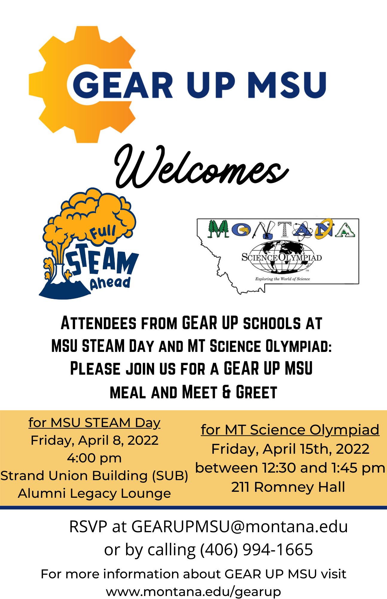 Science Olympiad and STEAM Day Poster