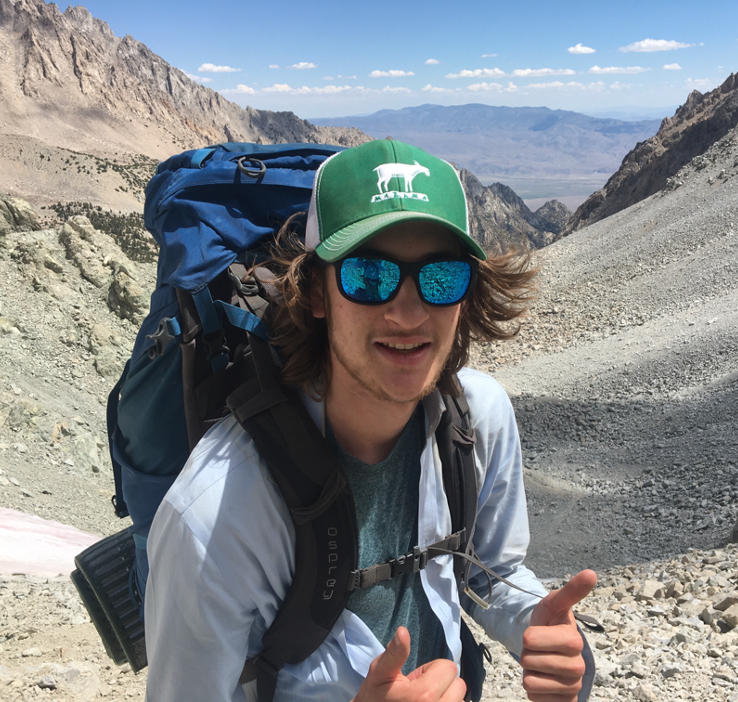 Here's Sam Neitlich, on a backpackign trip in the Sierra Nevada, Kearsage Pass mayhaps?