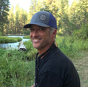 Dr. Eric Sproles, just chillin by the Metolious River