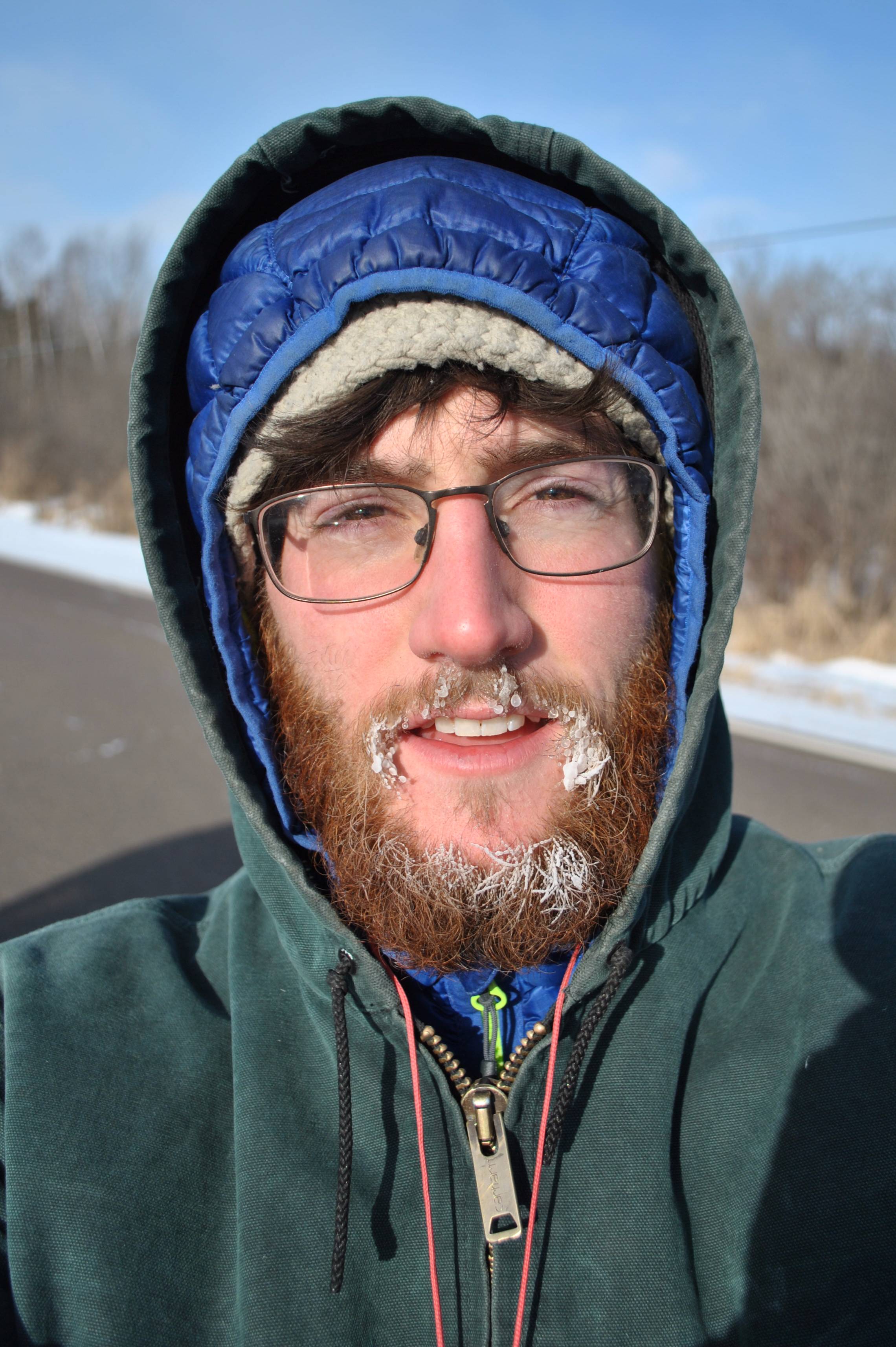 David Laufenberg enjoying a high pressure winter day.