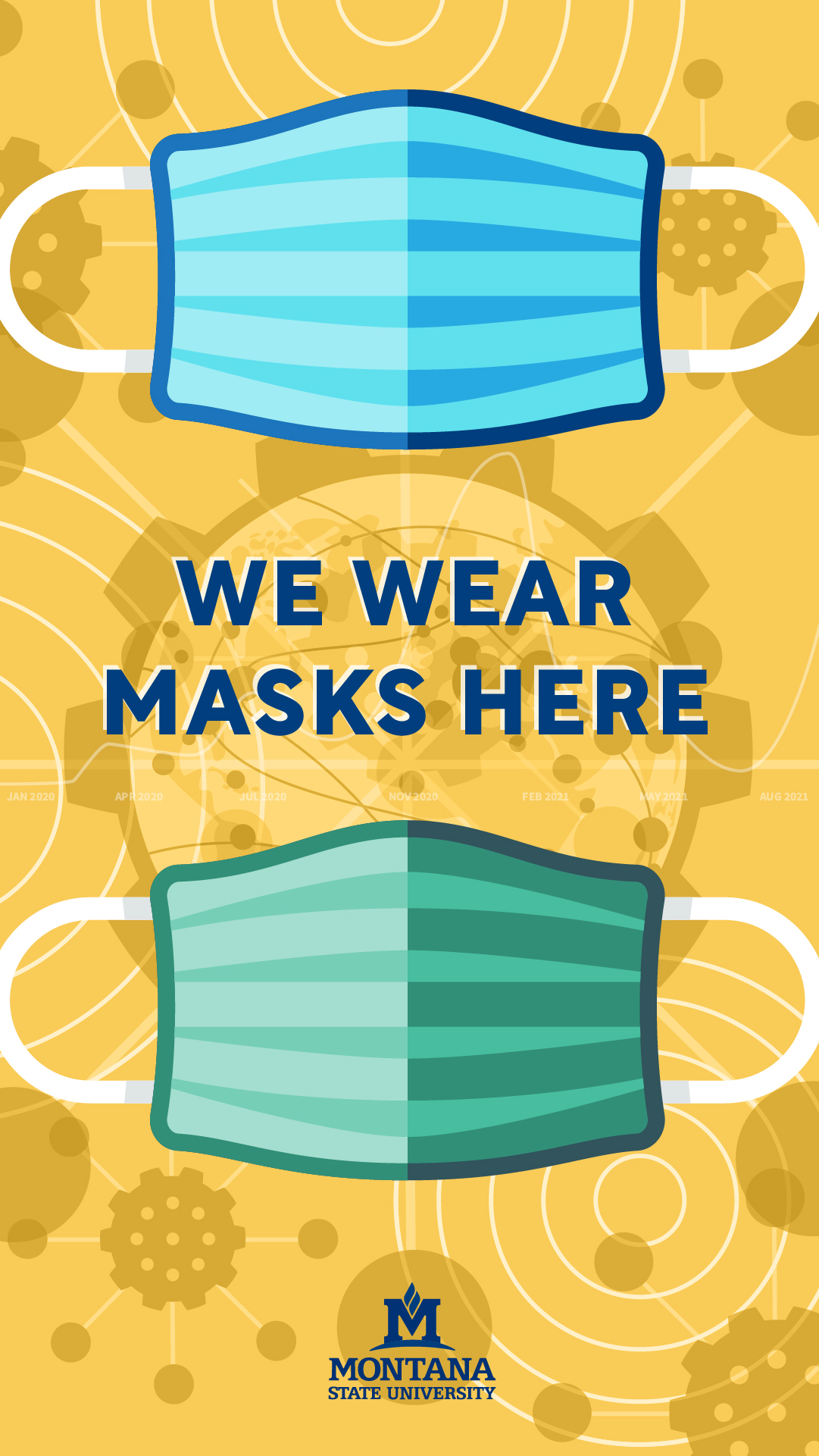 We wear masks here.