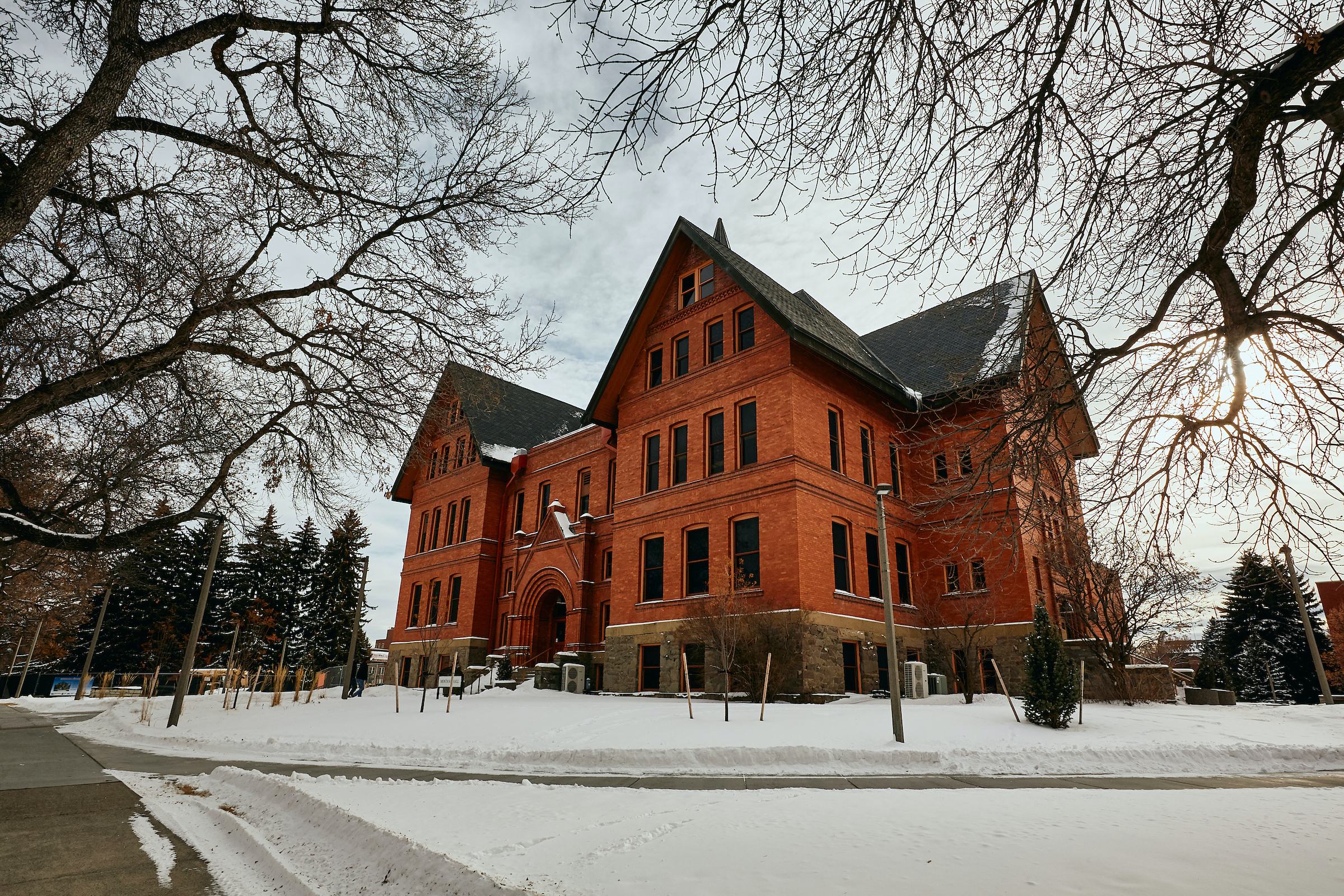 The Montana State University campus during winter break.