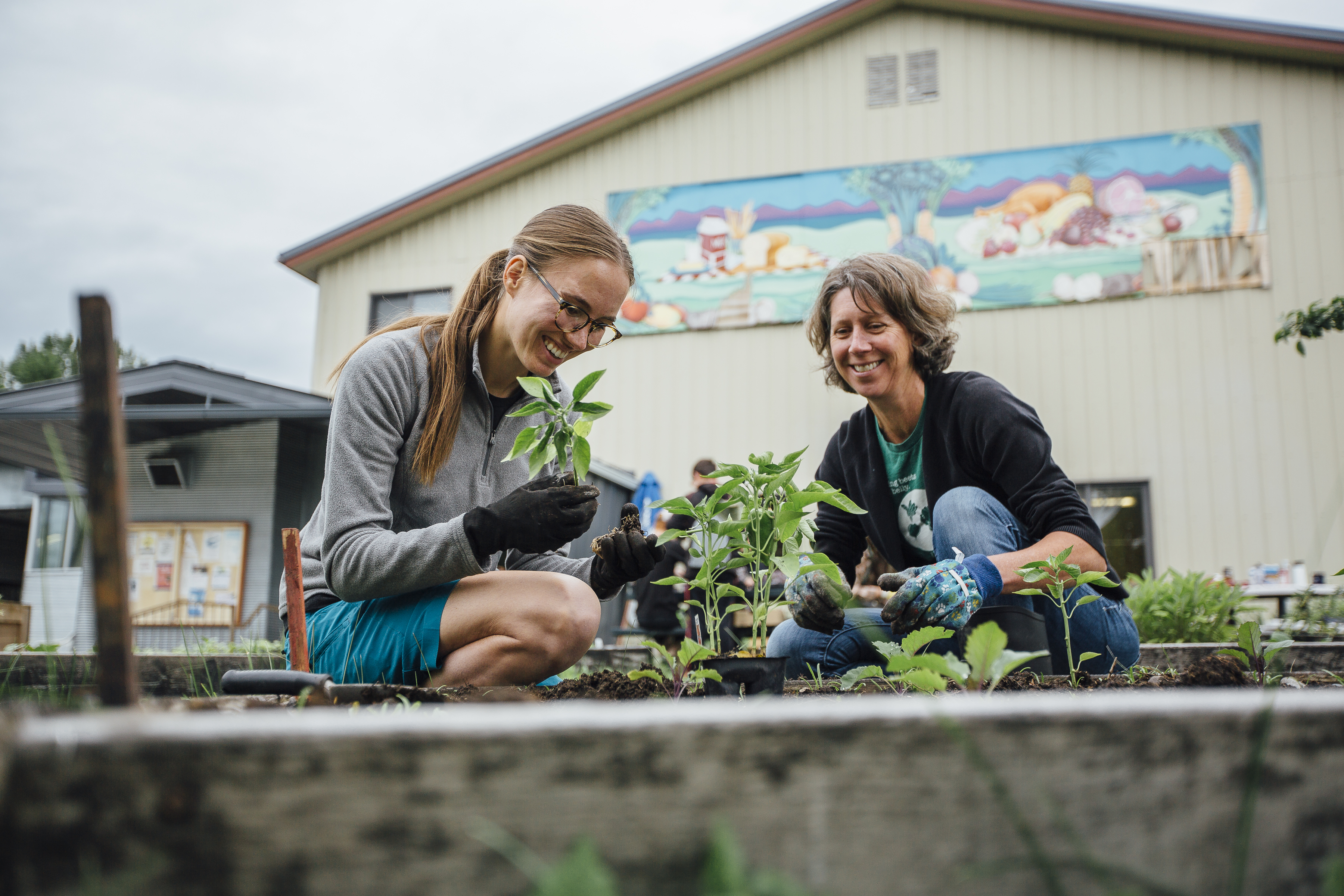 Student and advisor planting