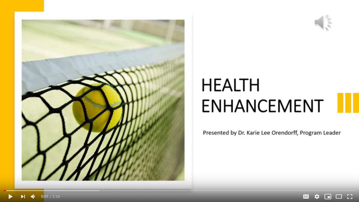Health enhancement K-12 video