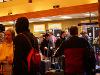 MSU Hilleman Scholars wait in line to check their bags at 4am in Bozeman.
