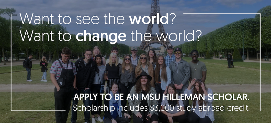 Apply to be an MSU Hilleman Scholar TODAY!