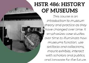 This class will introduce students to the world of public history such as practiced in museums, archives, historic sites, and parks and will begin preparing them for careers in these fields of public history. The class will cover the history, theory, and practice of public history through readings, discussions, and websites.