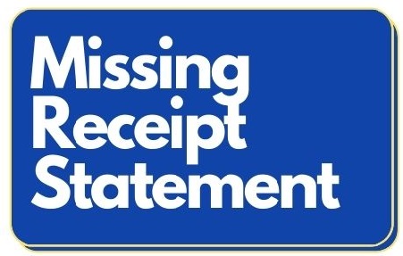 missing receipt statement button