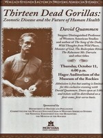 Poster of 2007 Stegner Lecture with David Quammen