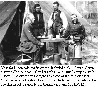 solders eating hardtack