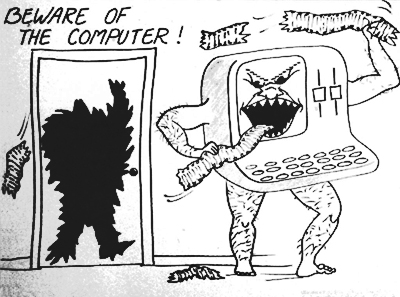 Cartoon called Beware of the Computer