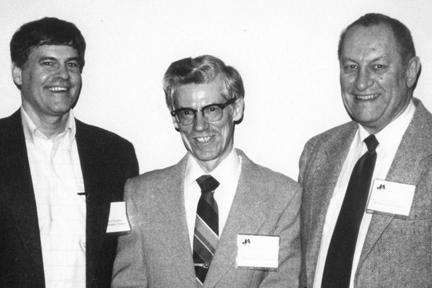 1992 photo of Hamilton, Lund, and Tiahrt