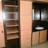 Hapner closet Storage, sink and vanity