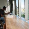 student studying at Gallatin Hall Sky Lounge