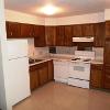 ResLife Apartment kitchen with refrigerator, stove, oven
