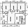 Paisley Court 3 bedroom floor plan.