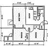 Paisley Court 2 bedroom floor plan.