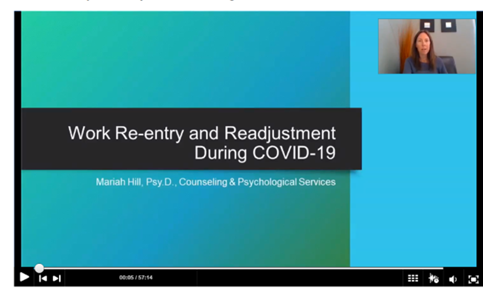 Work Re-entry and Readjustment video 