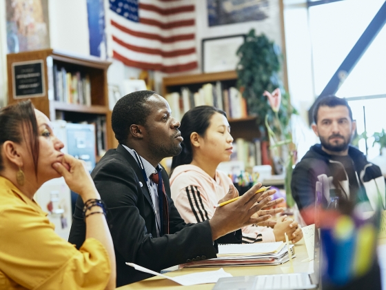 2019 Teaching Excellence and Achievement participants present on human rights in their home countries