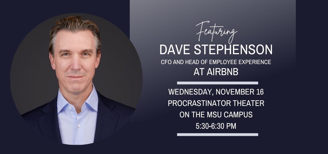 Dave Stephenson will speak on November 16